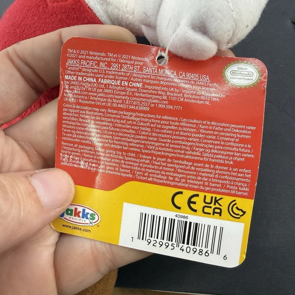 Super Mario Movie Fire Mario Plush Stuffed Doll Toy 9
